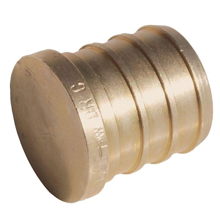 B & K SharkBite 3/4 in. PEX X 3/4 in. D PEX Brass Plug UC518LFA